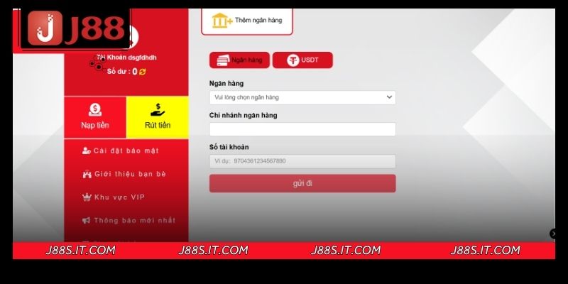 Điều kiện rút tiền J88